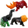 Elephant, Rhino & Lion