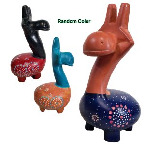 Giraffe Chubby Sculptures Hand Carved form Natural Eco-friendly Stone Designed by African Artisan Varying Patterns, Colors and Sizes Home Decor