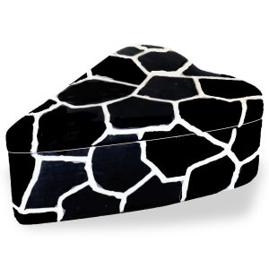 Heart Box Jewlery Trinket  Hand Carved form Natural Eco-friendly Stone Designed by African Artisan Varying Designs Home Office Décor. (3 Inch and 5 Inch)