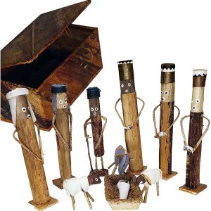 Celebrate The Peace and Glory of The Nativity Handmade by African Artisans Corn Banana Fiber Meticulously