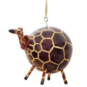 Gourd Hanging Ornament Christmas Tree Holiday Décor Gourds and Bobble Head Giraffe Zebra Hanging Ornament Hand