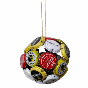 Repurposed Bottle Cap Ornaments