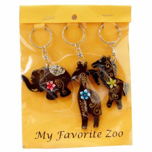 Key Ring Sets of 3 and Single